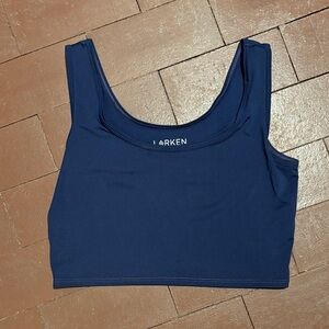 Larken X Navy Blue Crop Top nursing / pumping bra